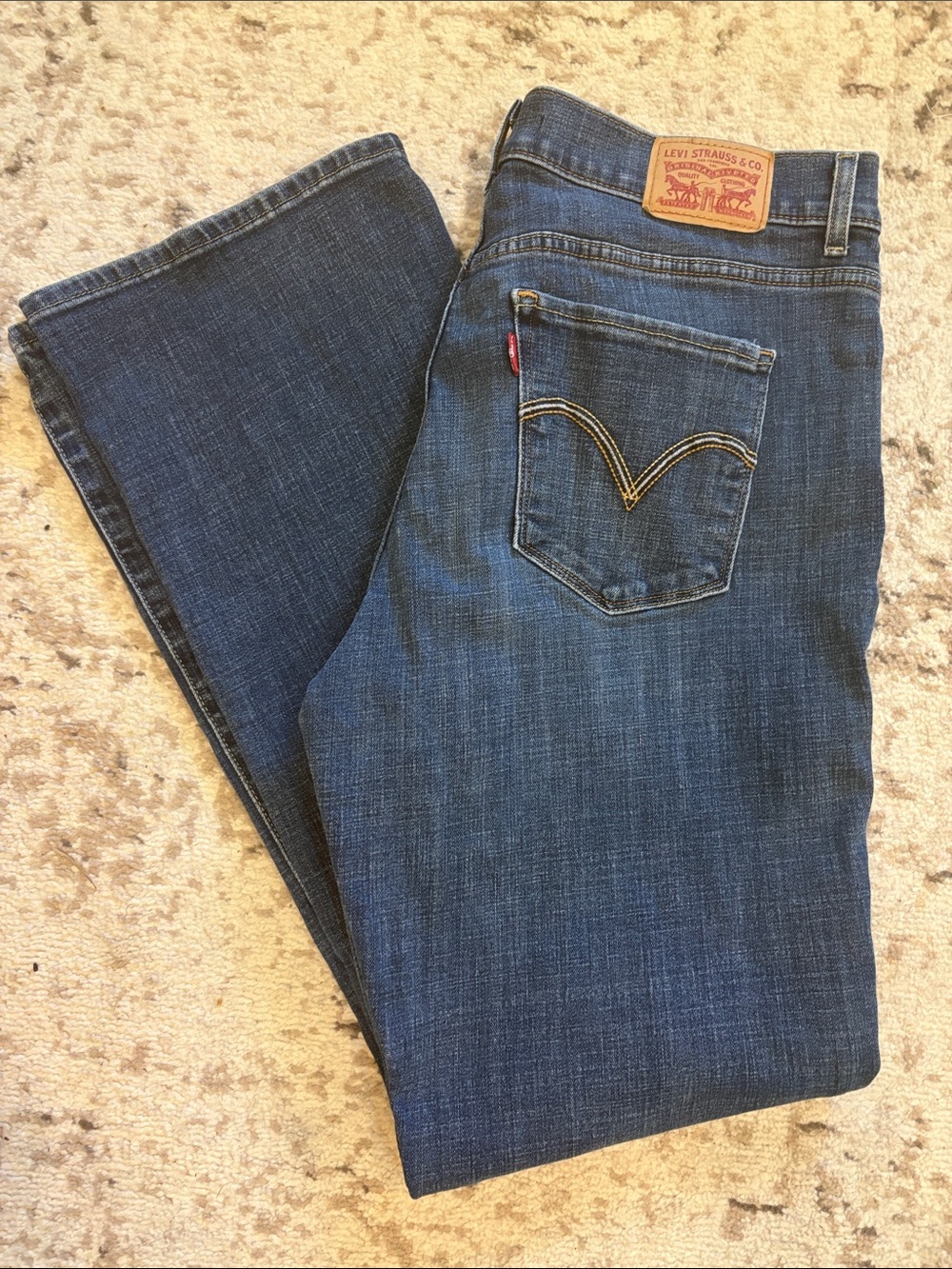 Levi's Women’s Dark Blue Denim Jeans
